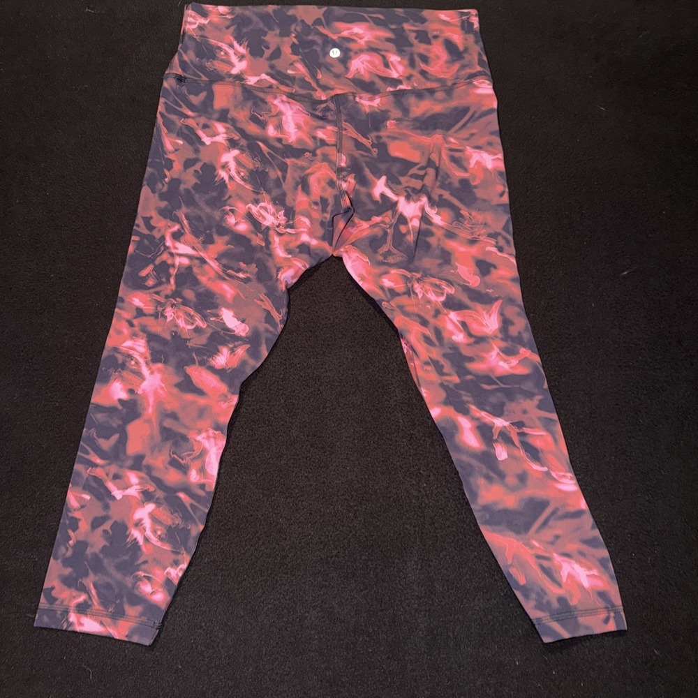 Lululemon Align High Waist Leggings In Intensity Pink Blossom Women's 14 NWOT - Picture 3 of 4